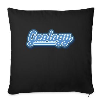 Geology - Sofa pillowcase 17,3'' x 17,3'' (45 x 45 cm) - black - Front
