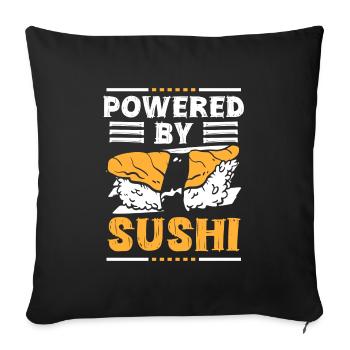 Riz japonais délicieux - Housse de coussin décorative 45 x 45 cm - noir - Devant