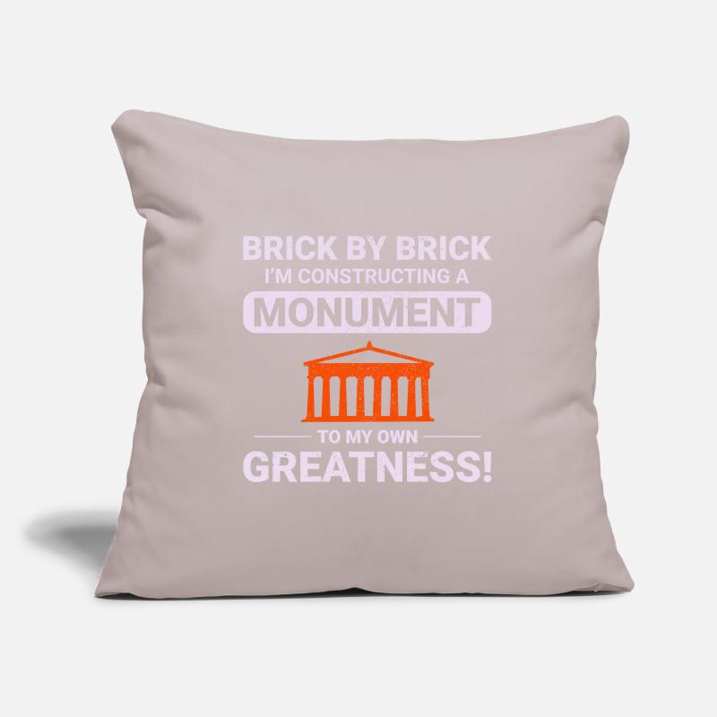 Monumental Brick Mastery: Humorous Bricklayer Sofa pillowcase 17,3'' x 17,3'' (45 x 45 cm)