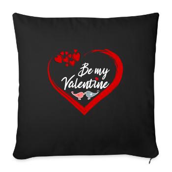 be mine - Sofa pillowcase 17,3'' x 17,3'' (45 x 45 cm) - black - Front
