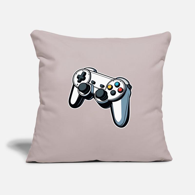 Controller White Illustration Sofa pillowcase 17,3'' x 17,3'' (45 x 45 cm)