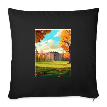 Hyde Park London England Vintage Travel Poster WPA - Sofa pillowcase 17,3'' x 17,3'' (45 x 45 cm) - black - Front