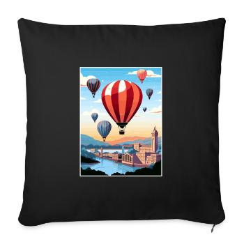 Bristol England Bridge Vintage Travel Poster WPA - Sofa pillowcase 17,3'' x 17,3'' (45 x 45 cm) - black - Front