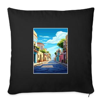 Merida Spanien Vintage Reiseposter WPA Souvenir - Sofakissenbezug 45 x 45 cm - Schwarz - Vorne