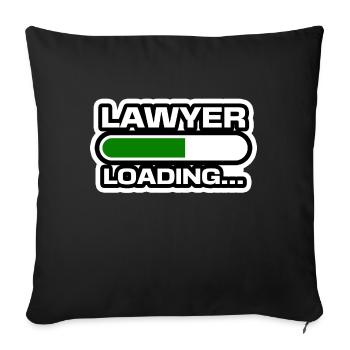 Lawyer Job Statement Worker Profession Career - Sofa pillowcase 17,3'' x 17,3'' (45 x 45 cm) - black - Front