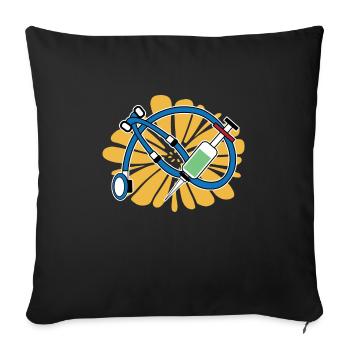 Career Doctor Job Supervisor Success Profession - Sofa pillowcase 17,3'' x 17,3'' (45 x 45 cm) - black - Front