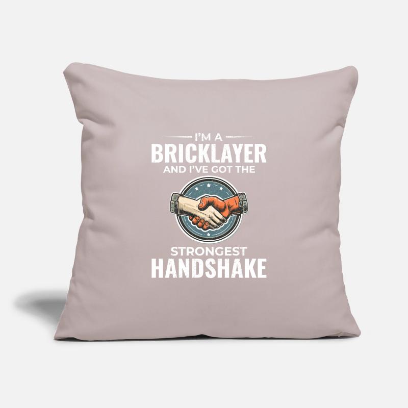 Bricklayer Wit: Crafting Solid Handshakes Sofa pillowcase 17,3'' x 17,3'' (45 x 45 cm)
