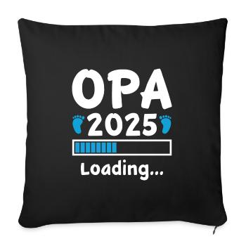 Opa 2025 Loading - Sofakissenbezug 45 x 45 cm - Schwarz - Vorne