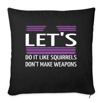 Déclaration amusante Famille Heureux Drôle Citation Fierté Drôle - Housse de coussin décorative 45 x 45 cm - noir - Devant