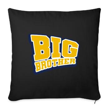 Frère - Housse de coussin décorative 45 x 45 cm - noir - Devant