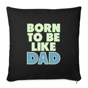 father and son - Sofakissenbezug 45 x 45 cm - Schwarz - Vorne