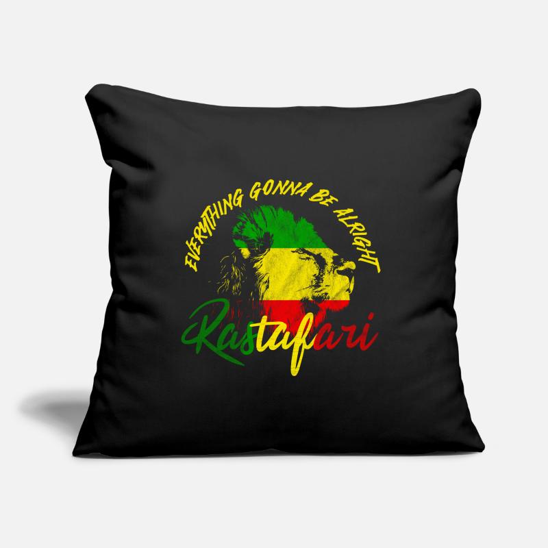 Rastafari Housse de coussin décorative 45 x 45 cm