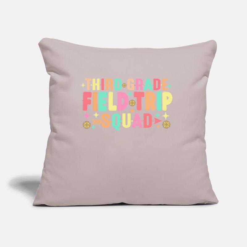 Teacher Students Third 3rd Grade Field Trip Squad Sofa pillowcase 17,3'' x 17,3'' (45 x 45 cm)