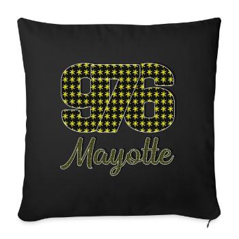 T SHIRT 976 MAYOTTE_Vêtements  - Housse de coussin décorative 45 x 45 cm - noir - Devant