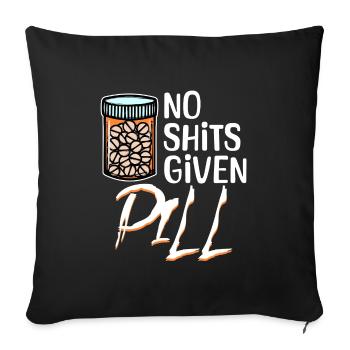 Anyway, cool saying doesn't matter to me attitude - Sofa pillowcase 17,3'' x 17,3'' (45 x 45 cm) - black - Front