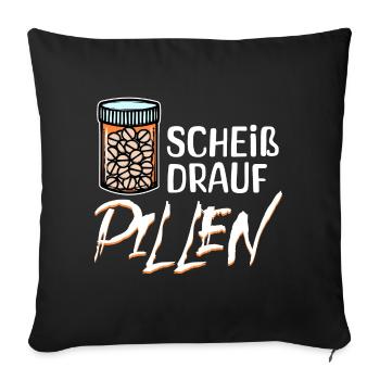 L’attitude, l’indifférence, la déclaration n’a pas d’importance pour moi - Housse de coussin décorative 45 x 45 cm - noir - Devant
