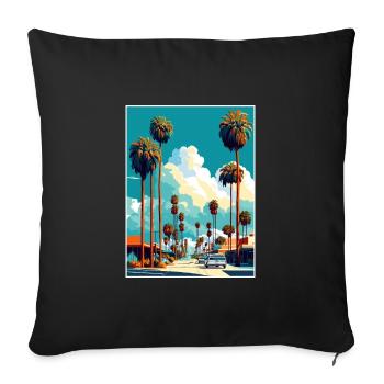 Santa Ana Kalifornien Vintage Reiseposter WPA Kunst - Sofakissenbezug 45 x 45 cm - Schwarz - Vorne