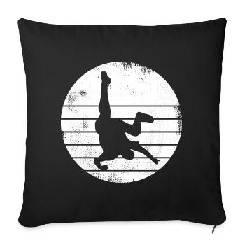 Breakdancer Sketch - Sofa pillowcase 17,3'' x 17,3'' (45 x 45 cm) - black - Front