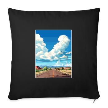 Ouragan Utah Vintage Voyage Affiche WPA Souvenir - Housse de coussin décorative 45 x 45 cm - noir - Devant