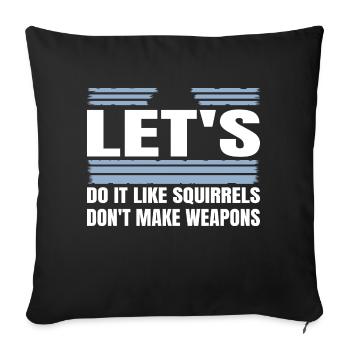 present counterculture peace for paris disarmament - Sofa pillowcase 17,3'' x 17,3'' (45 x 45 cm) - black - Front