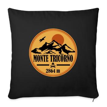 Monte Tricorno - Sofa pillowcase 17,3'' x 17,3'' (45 x 45 cm) - black - Front