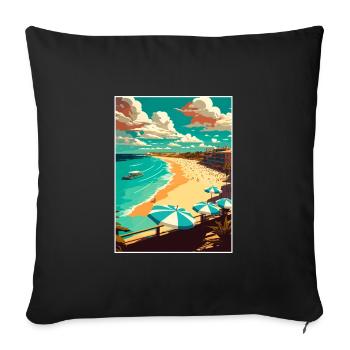 Bondi Beach Australien Vintage Reiseposter WPA - Sofakissenbezug 45 x 45 cm - Schwarz - Vorne
