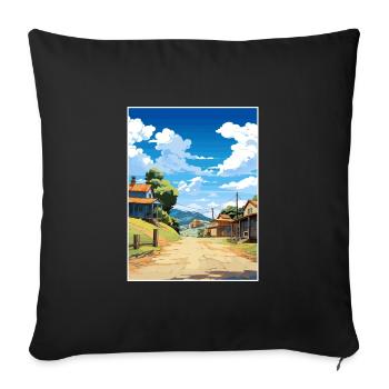Sovereign Hills Australia Vintage Travel Poster - Sofa pillowcase 17,3'' x 17,3'' (45 x 45 cm) - black - Front