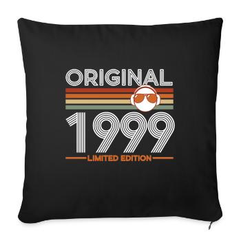 1999 - Housse de coussin décorative 45 x 45 cm - noir - Devant