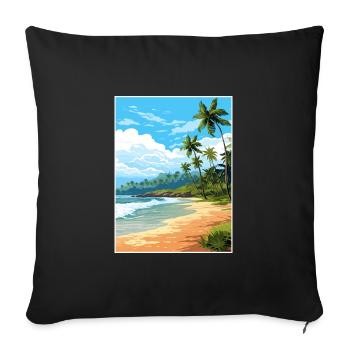 Gandoca Manzanillo Wildlife Refuge Costa Rica - Sofa pillowcase 17,3'' x 17,3'' (45 x 45 cm) - black - Front