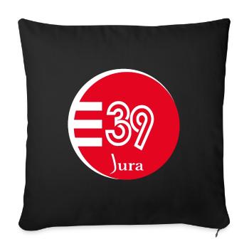 Jura - Sofakissenbezug 45 x 45 cm - Schwarz - Vorne