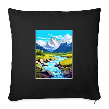 PatagoniaaVintage Travel Poster WPA Art - Sofa pillowcase 17,3'' x 17,3'' (45 x 45 cm) - black - Front