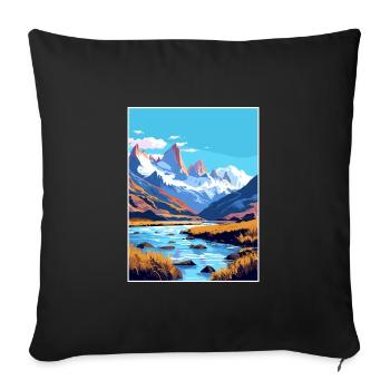 Decoration Vintage Travel Poster WPA Art - Sofa pillowcase 17,3'' x 17,3'' (45 x 45 cm) - black - Front