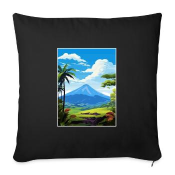 La Fortuna Costa Rica Vintage Reiseposter WPA - Sofakissenbezug 45 x 45 cm - Schwarz - Vorne