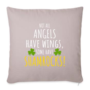 Shamrock Angels: Funny Irish Girl - Sofa pillowcase 17,3'' x 17,3'' (45 x 45 cm) - light taupe - Front