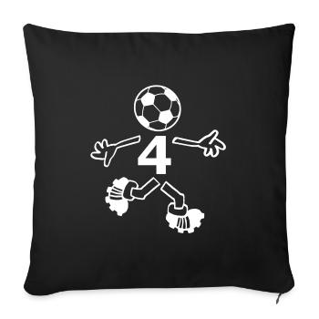 The Foursome - Sofa pillowcase 17,3'' x 17,3'' (45 x 45 cm) - black - Front
