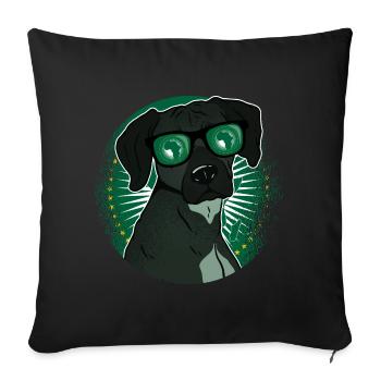 Union africaine - Housse de coussin décorative 45 x 45 cm - noir - Devant