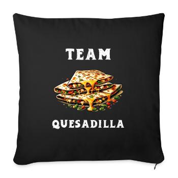 Team Quesadilla Mexico - Sofa pillowcase 17,3'' x 17,3'' (45 x 45 cm) - black - Front