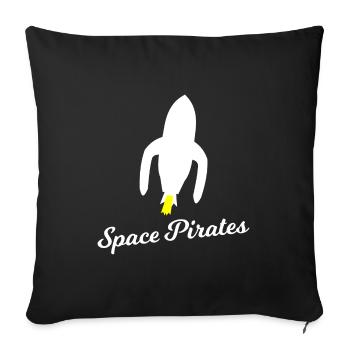 Les pirates de l’espace - Housse de coussin décorative 45 x 45 cm - noir - Devant
