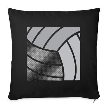 Volley-ball - Housse de coussin décorative 45 x 45 cm - noir - Devant