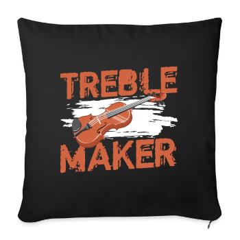 Musician Classical Music Performance - Sofa pillowcase 17,3'' x 17,3'' (45 x 45 cm) - black - Front