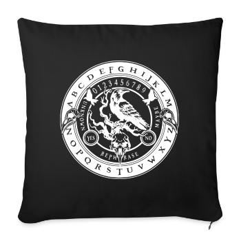 Pendulum Board Raven - Sofa pillowcase 17,3'' x 17,3'' (45 x 45 cm) - black - Front
