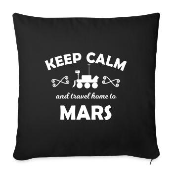 Foyer de la planète Mars - Housse de coussin décorative 45 x 45 cm - noir - Devant