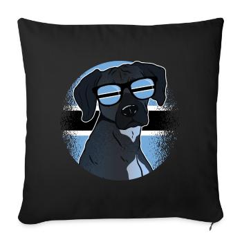 Botswana - Housse de coussin décorative 45 x 45 cm - noir - Devant