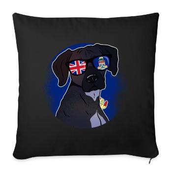Îles Caïmans - Housse de coussin décorative 45 x 45 cm - noir - Devant