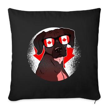 Canada - Sofa pillowcase 17,3'' x 17,3'' (45 x 45 cm) - black - Front