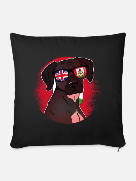 Bermuda - Sofakissenbezug 45 x 45 cm - Schwarz