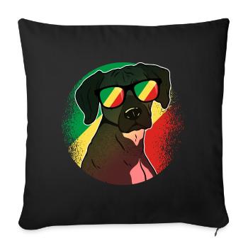 Kongo Republik - Sofakissenbezug 45 x 45 cm - Schwarz - Vorne