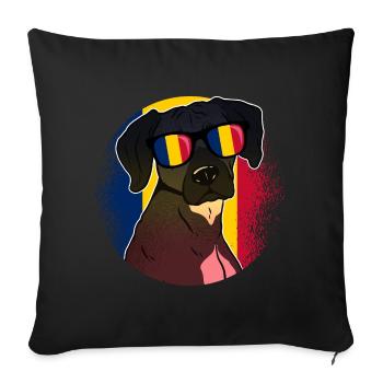 Chad - Sofa pillowcase 17,3'' x 17,3'' (45 x 45 cm) - black - Front
