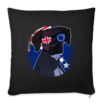 Cook (Îles) - Housse de coussin décorative 45 x 45 cm - noir - Devant
