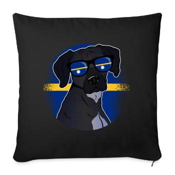 Nauru - Sofa pillowcase 17,3'' x 17,3'' (45 x 45 cm) - black - Front
